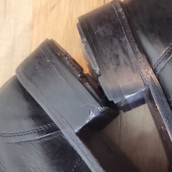 COLE HAAN Nike Air Black Leather Military Boot - O11062 - Picture 6 of 15